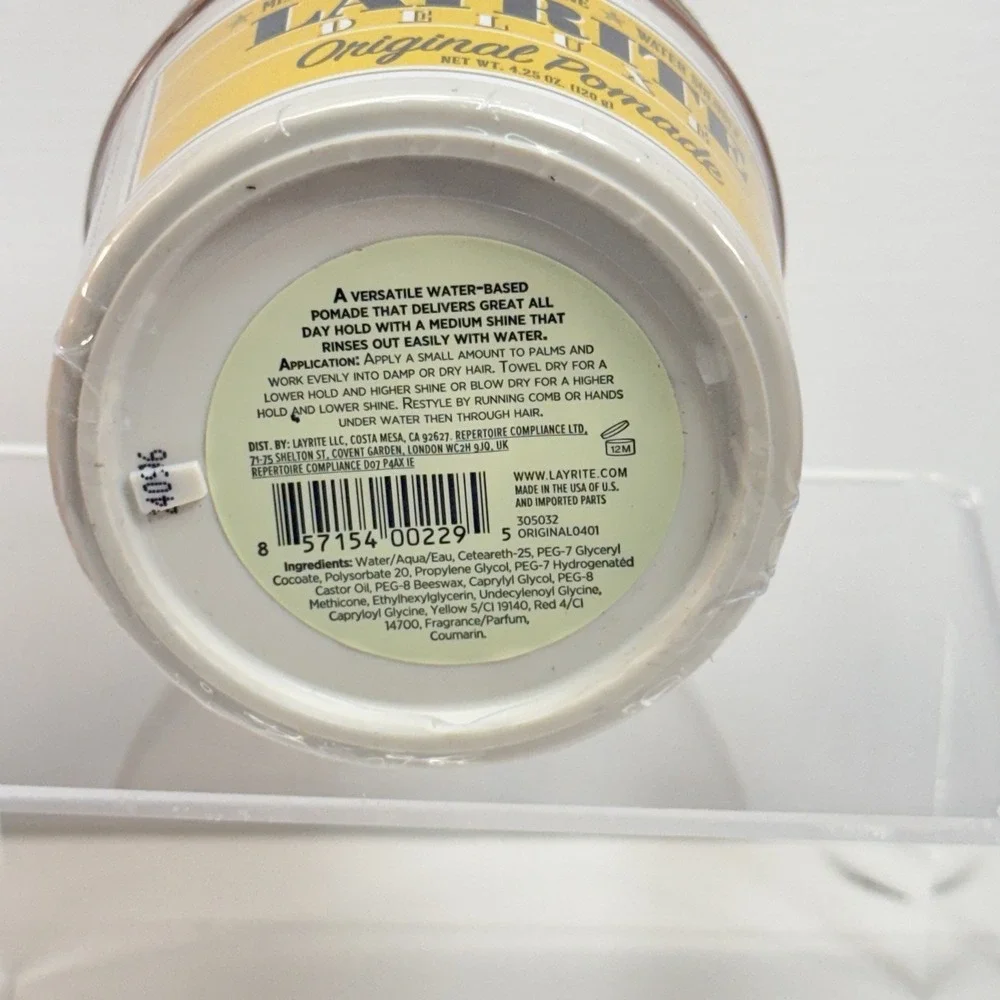 LAYRITE DELUXE Original Pomade 4.25‎ oz (120 g) Each Jar